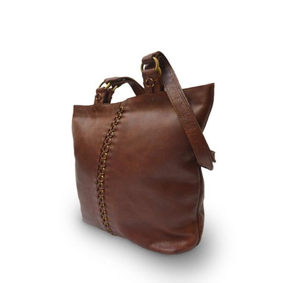 Anabaglish Petra Leather Congac Brown bag tote - Picture 8 of 8